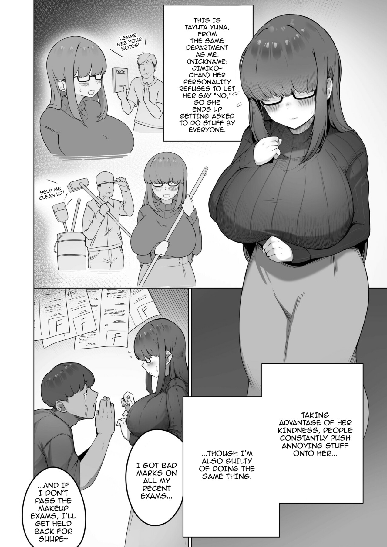 Hentai Manga Comic-The Plain Girl Who Does Whatever I Tell Her (1)-Read-3